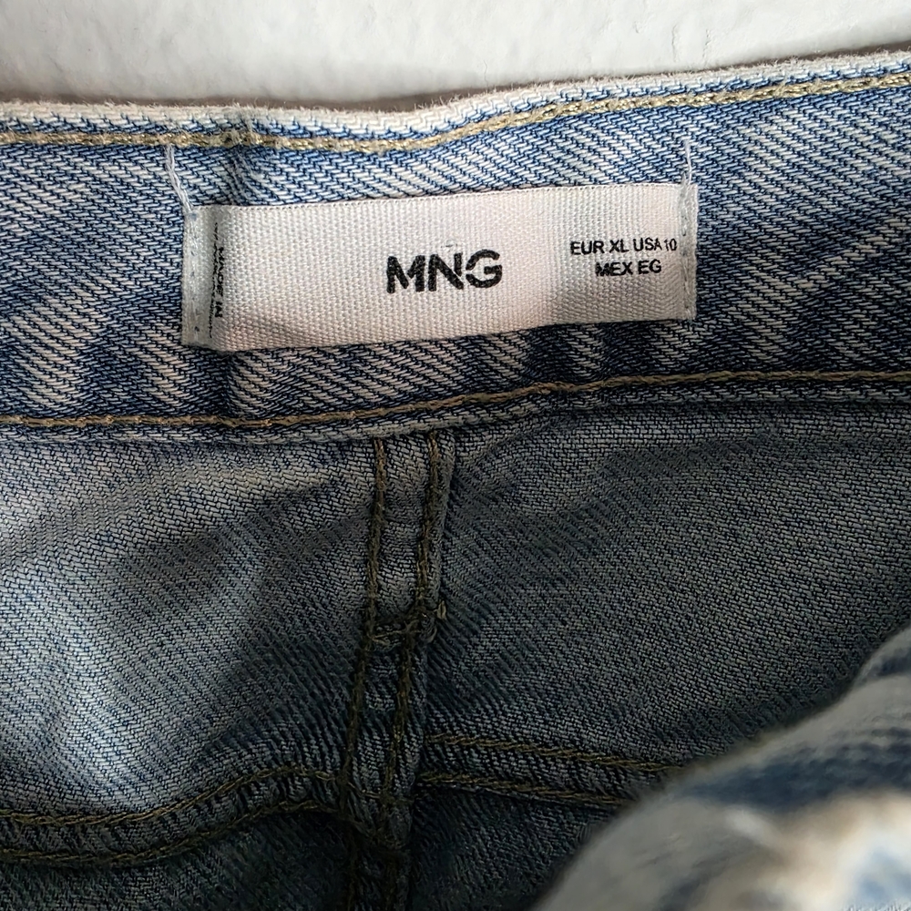 Mango Women's Light Blue Denim Jean Midi Skirt - Picture 3 of 5